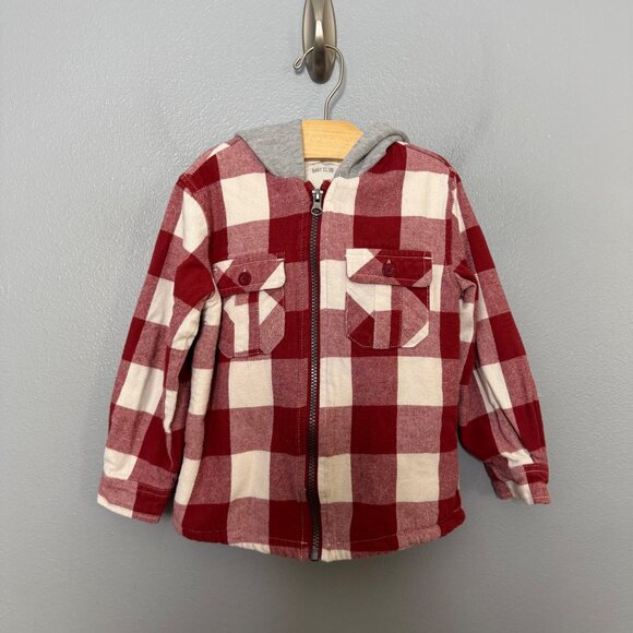 Baby Club Other - BABY CLUB peruvioan plaid fleece lined shacket size 4 youth